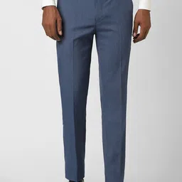 Peter England Men Slim Fit Formal Trousers-picture-45
