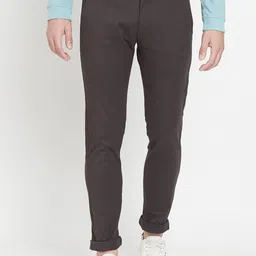 Octave Men Brown Trousers-image-30
