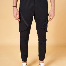 People Men Mid-Rise Pure Cotton Joggers-image-64