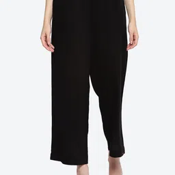 Biba Women Relaxed Mid-Rise Cotton Parallel Trousers-picture-9