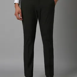 Louis Philippe Men Slim Fit Mid-Rise Flat Front Formal Trousers-image-46