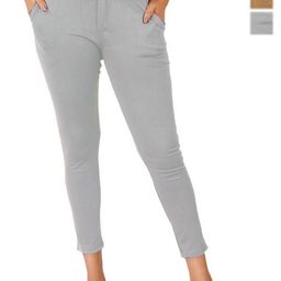 BAESD Women Pack Of 2 Smart Skinny Fit Cropped Trousers-image-46