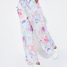 max Women Abstract Printed Mid Rose Trousers-image-31