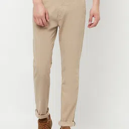 Crimsoune Club Men Beige Original Slim Fit Trousers-picture-45