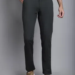 Cantabil Men Comfort Fit Mid Rise Trousers-picture-49