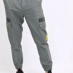 KETCH Men Grey Printed Jogger Trouser-picture-2