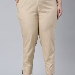 Go Colors Women Relaxed Regular Fit Cotton Mid-Rise Trouser-picture-48