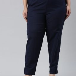 Go Colors Women Relaxed Regular Fit Cotton Mid-Rise Trouser-picture-47