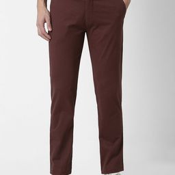 Peter England Casuals Men Slim Fit Mid Rise Trousers-image-83