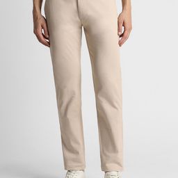 Peter England Casuals Men Slim Fit Cotton Trousers-image-42