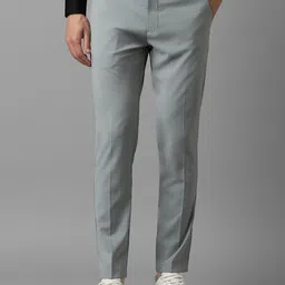 Louis Philippe Sport Men Slim Fit Mid-Rise Regular Trousers-picture-16