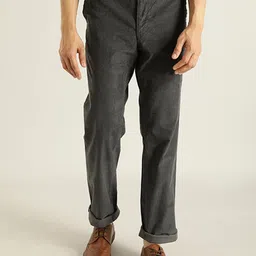 Indian Terrain Men Brooklyn Slim Fit Pure Cotton Chinos-image-97