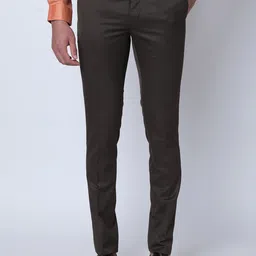 Oxemberg Men Mid Rise Slim Fit Formal Trousers-picture-22