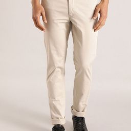 Indian Terrain Men Brooklyn Slim Fit Chinos Trousers-picture-3