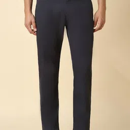 Allen Solly Men Mid-Rise Slim Fit Cotton Trousers-picture-31