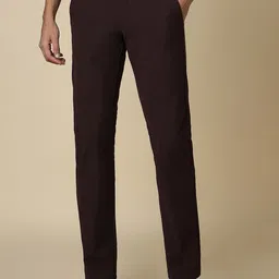 Allen Solly Men Mid-Rise Slim Fit Trousers-picture-53