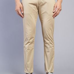 Greenfibre Men Mid-Rise Slim Fit Cotton Casual Trouser-image-66