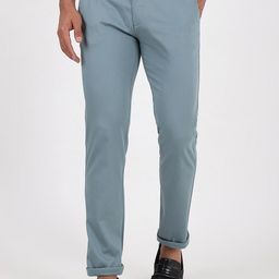 Greenfibre Men Slim Fit Cotton Mid-Rise Trousers-picture-12