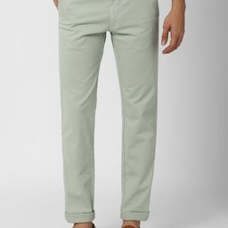 Van Heusen Sport Men Green Slim Fit Trousers-image-95