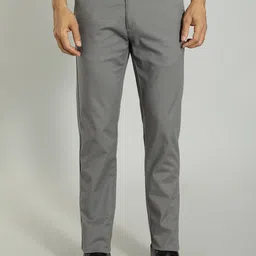 Indian Terrain Men Mid-Rise Brooklyn Slim Fit Formal Trousers-image-41