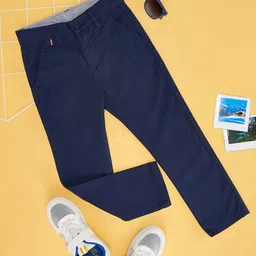Pantaloons Junior Boys Mid-Rise Pure Cotton Trousers-picture-22