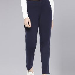 Dollar Missy Women High-Rise Relaxed Tapered Fit Wrinkle Free Trousers-image-46