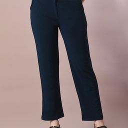 DressBerry Women Comfort Straight Fit Wrinkle Free Trousers-picture-15