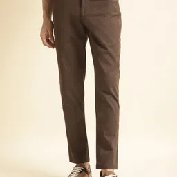 Andamen Ultra Men Flat-Front Embroidered Chinos-image-81