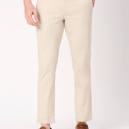 Basics Men Cotton Tapered Fit Trousers-picture-36