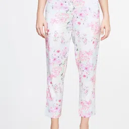 AND Women Floral Printed Tapered Fit Trousers-image-75