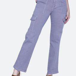 FCK-3 Women High-Rise Clean Look Stretchable Cargos Jeans-image-71