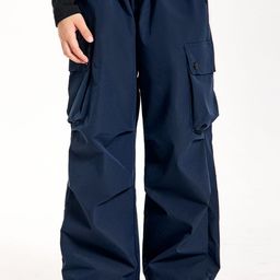 LULU & SKY Unisex Kids Straight Fit High-Rise Cargos Trousers-image-68