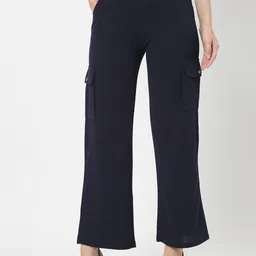 Westwood Women Smart Loose Fit High-Rise Cargos Trousers-picture-20