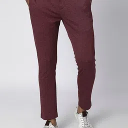 Mufti Men Mid Rise Chinos Trousers-image-74
