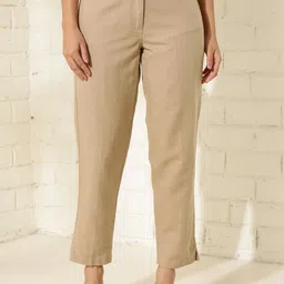 Fabindia Women High-Rise Chinos Trousers-picture-33