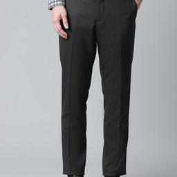 Matinique Men Olive Green Mid Rise Formal Trousers-image-32