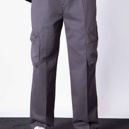 HOP HEAD Men Straight Fit Easy Wash Cargos Trousers-image-42