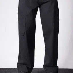 HOP HEAD Men Straight Fit Easy Wash Cotton Cargos-image-82