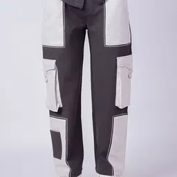 HOP HEAD Men Straight Fit Easy Wash Cargos Trousers-image-84