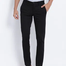 T-base Men Black Core Chinos Trousers-image-66