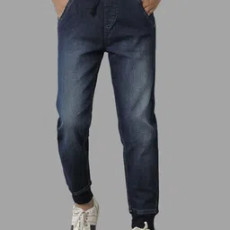 UNDER FOURTEEN ONLY Boys Slim Fit Joggers Trousers-image-120