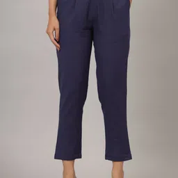 CRAFTED FOR YOU Women Comfort Pleated Trousers-image-81
