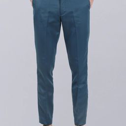 VEI SASTRE Men Smart Slim Fit Formal Trousers-image-30