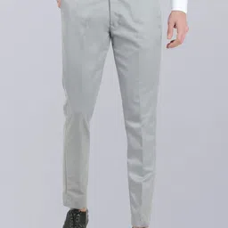 VEI SASTRE Men Smart Slim Fit Formal Mid-Rise Trousers-picture-0