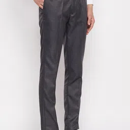VEI SASTRE Men Smart Slim Fit Formal Trousers-picture-6