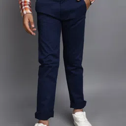 V-Mart Boys Mid Rise Twill Cotton Trousers-image-25