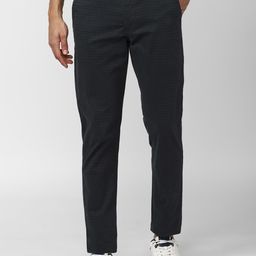Van Heusen Sport Men Textured Slim Fit Trousers-image-110