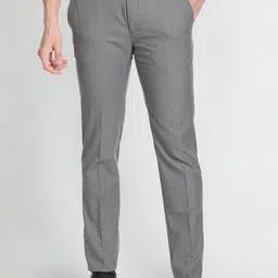 Arrow Men Mid Rise Plain Formal Trousers-picture-17
