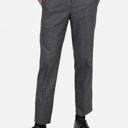 METAL Men Slim Fit Formal Trousers-picture-3
