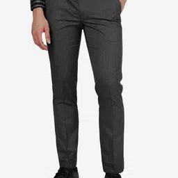 METAL Men Slim Fit Formal Trousers-picture-5